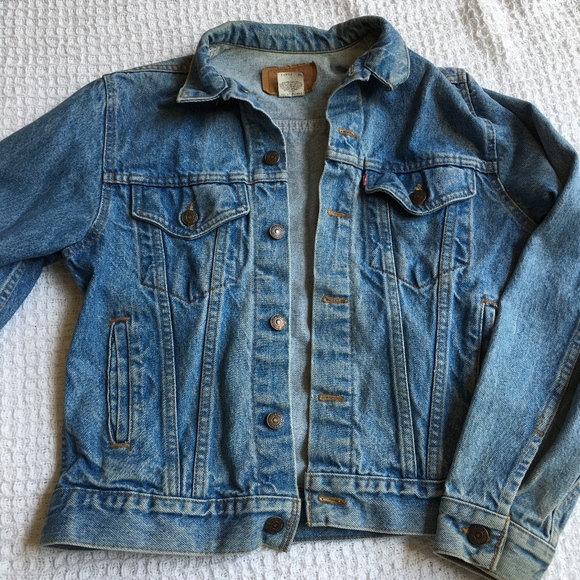 Levi's Jackets & Blazers - Vintage Levi's Trucker Jacket Light Wash 1980s